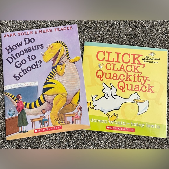 How Do Dinosaurs Go to School? & Click, Clack, Quackity-Quack - Picture 1 of 5